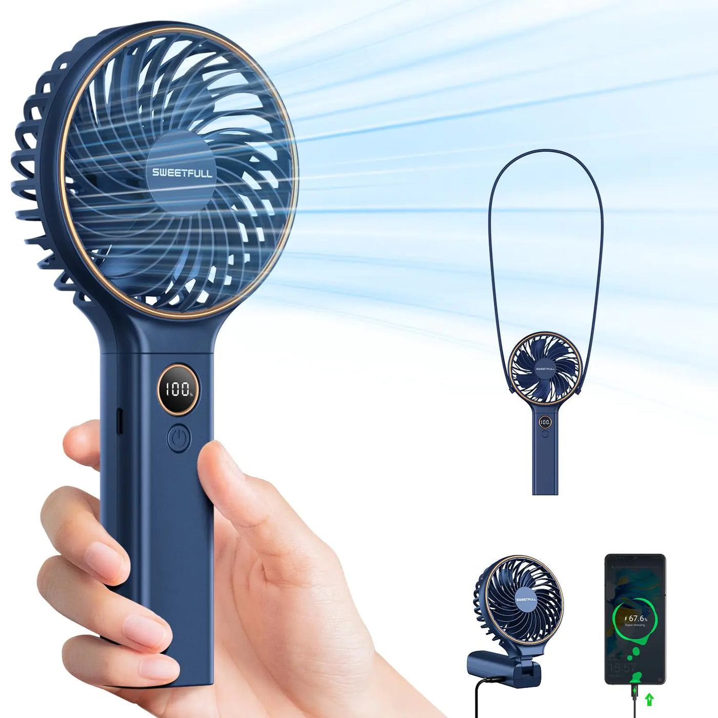 SWEETFULL Handheld Portable Fan